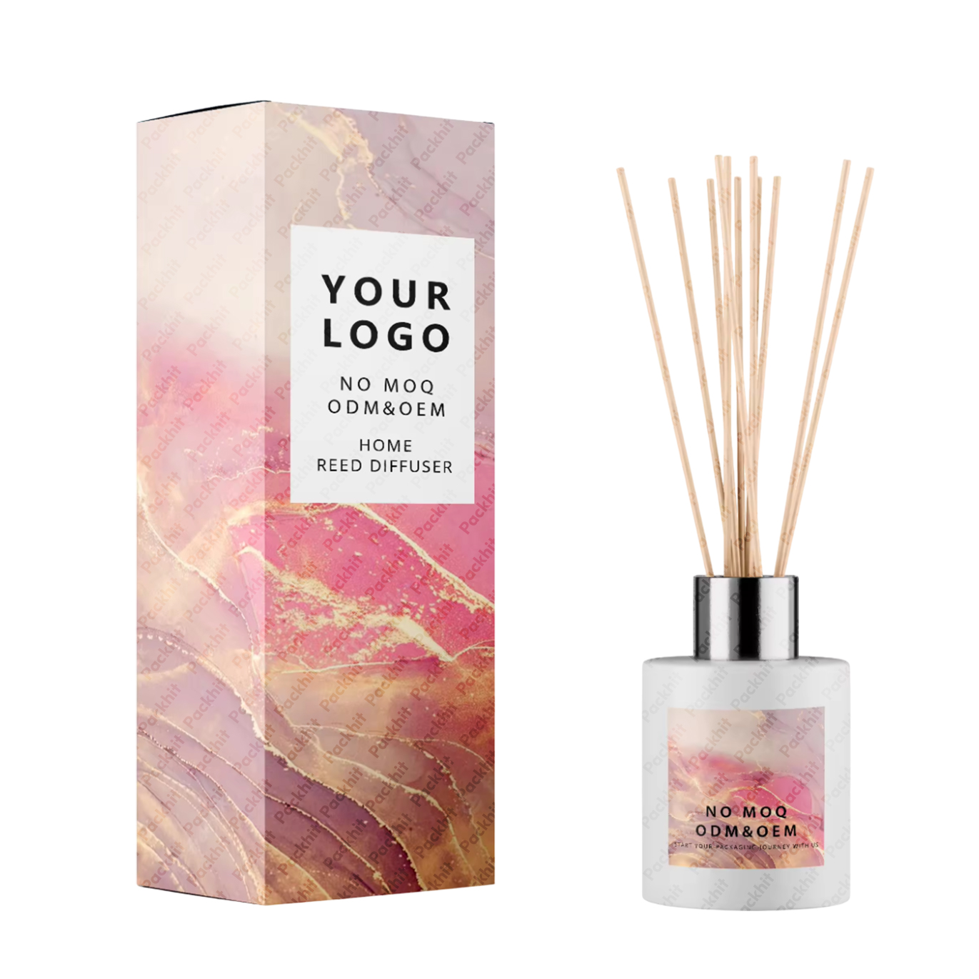 Reed Diffuser Boxes: Definition, Material, Artwork Design, Box Style, and Printing Methods 2 Reed Diffuser Boxes