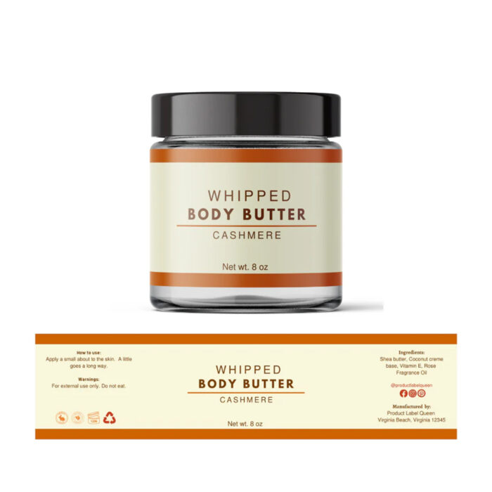 Body Butter Labels