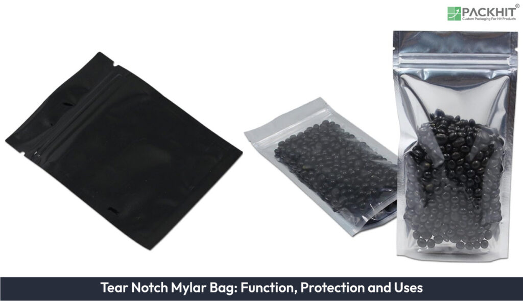 Tear Notch Mylar Bag