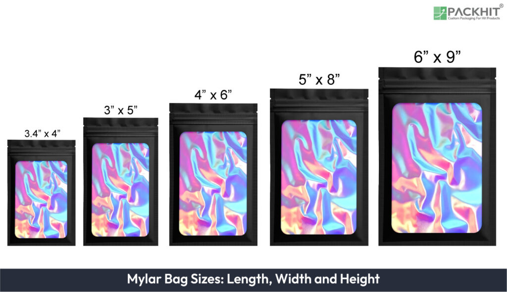 Mylar Bag Sizes