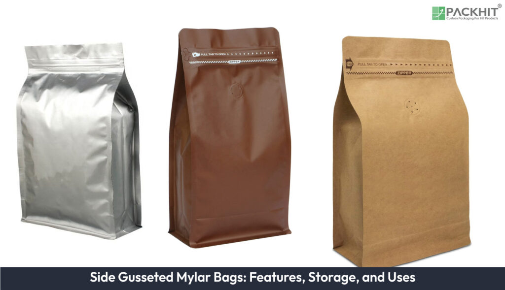 Side Gusseted Mylar Bags
