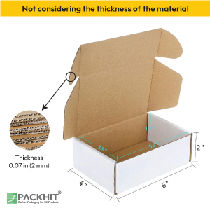 thickness of the box material