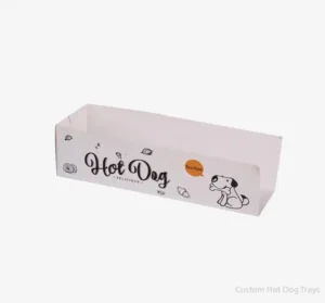 custom printed hot dog trays