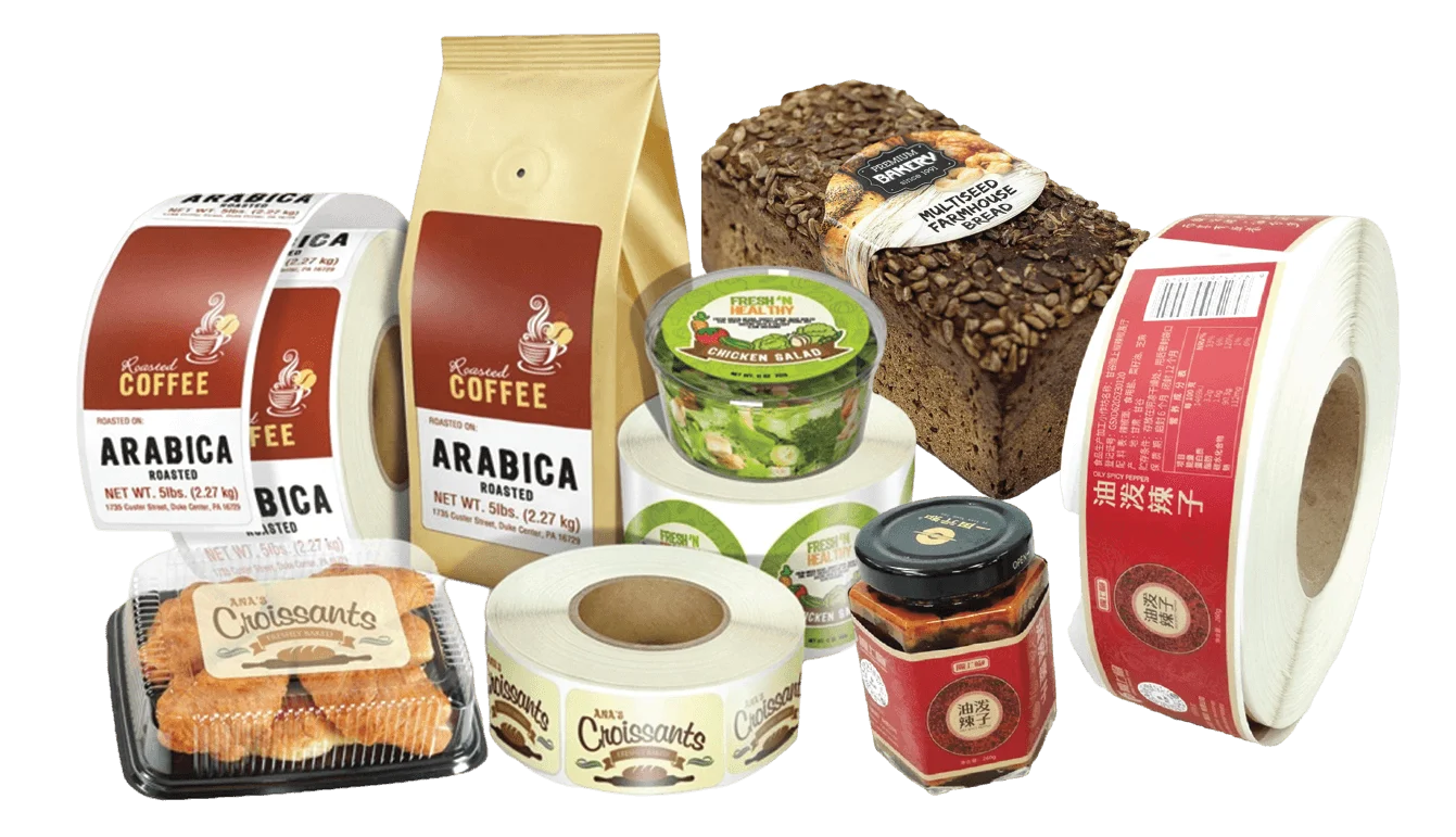 Custom Labels and Stickers for Food Packaging